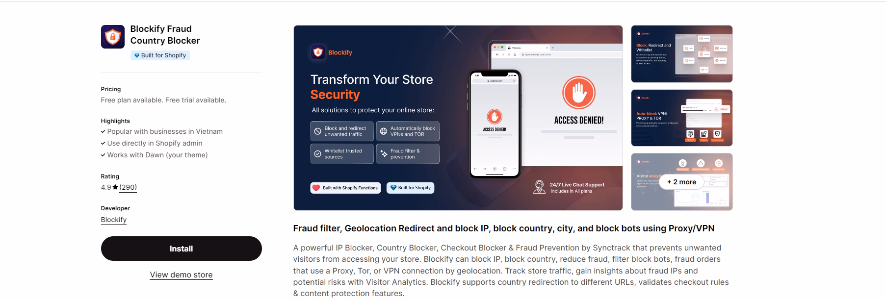 Blockify Fraud Country Blocker
